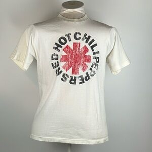 ALSTYLE™️ Men's Size L 'RED HOT CHILE PEPPERS' Short Sleeve White T-shirt
